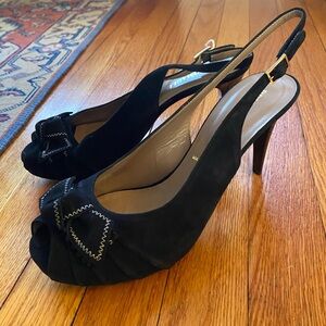 Bruno Magli Mariam Fiji Peep Toe Pumps Heels, size 39.5